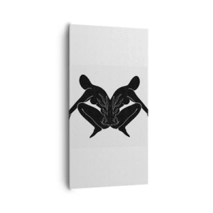 Cuadro sobre lienzo - Impresión de Imagen - Un alma compartida - 65x120 cm