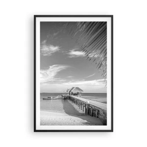 Póster en marco negro - ¿Un recuerdo o un sueño? - 61x91 cm