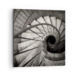 Cuadro sobre lienzo - Impresión de Imagen - Escaleras arriba, escaleras abajo - 70x70 cm