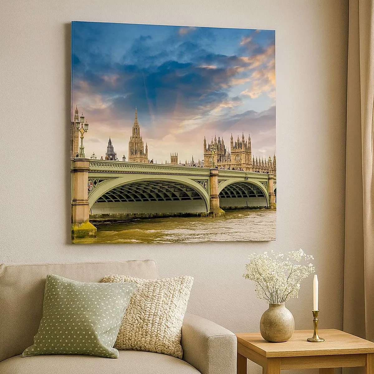 Cuadro sobre lienzo - Impresión de Imagen - El tiempo se detuvo en el Imperio - 30x30 cm