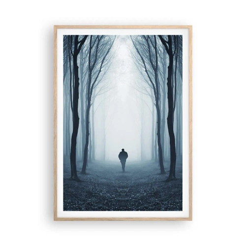 Póster en marco roble claro - Alto y claro - 70x100 cm