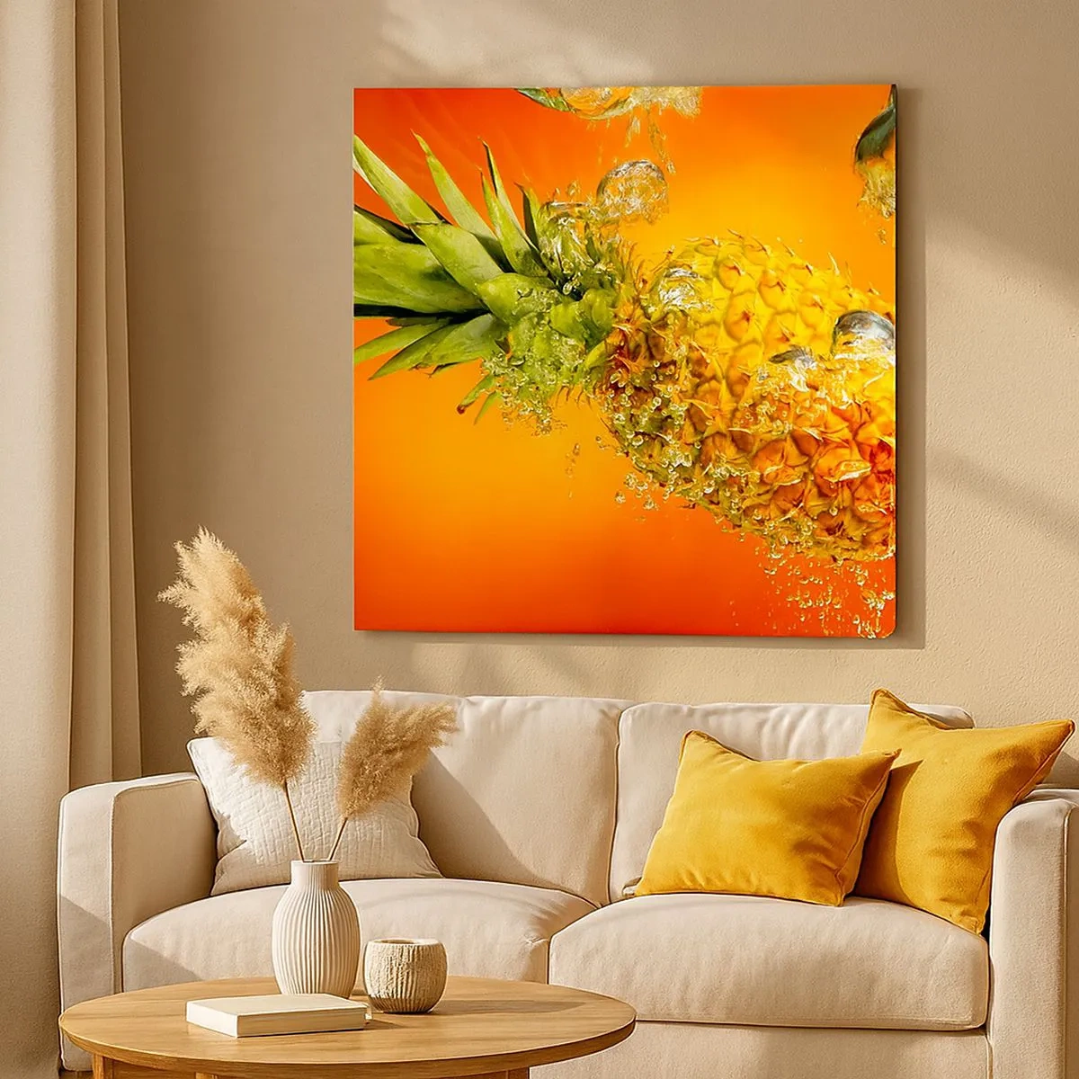 Cuadro sobre lienzo - Impresión de Imagen - Jugosa frescura tropical - 30x30 cm