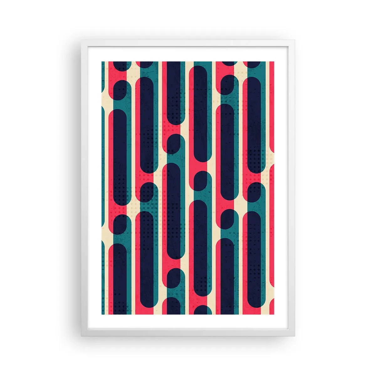 Póster en marco blanco - Profundidad y relieve - 50x70 cm