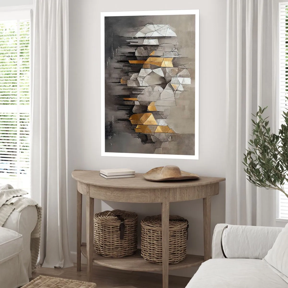 Póster - Composición hecha de hielo y luz - 61x91 cm