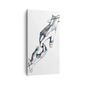 Cuadro sobre lienzo - Impresión de Imagen - Un buen gesto - 55x100 cm