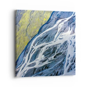 Cuadro sobre lienzo - Impresión de Imagen - Las pinturas rupestres de la naturaleza - 40x40 cm