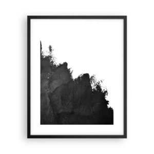 Póster en marco negro - Elementos: tierra - 40x50 cm