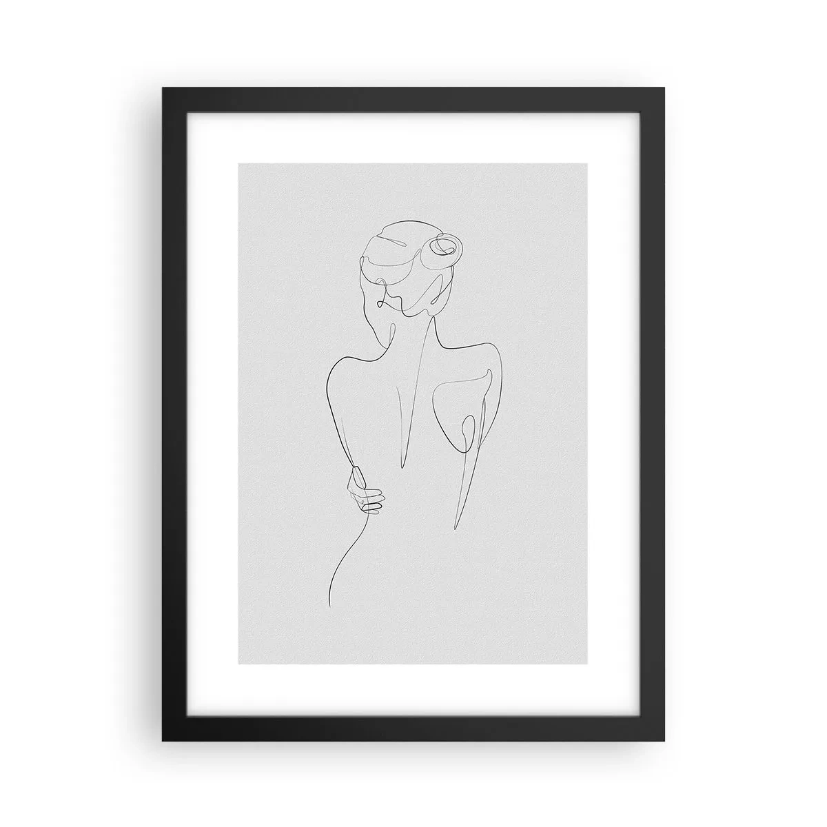 Póster en marco negro - Música del cuerpo - 30x40 cm