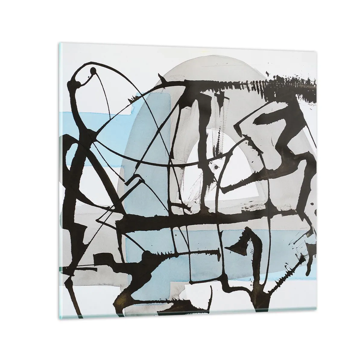 Cuadro sobre vidrio - Impresiones sobre Vidrio - Azul a pesar de todo - 40x40 cm
