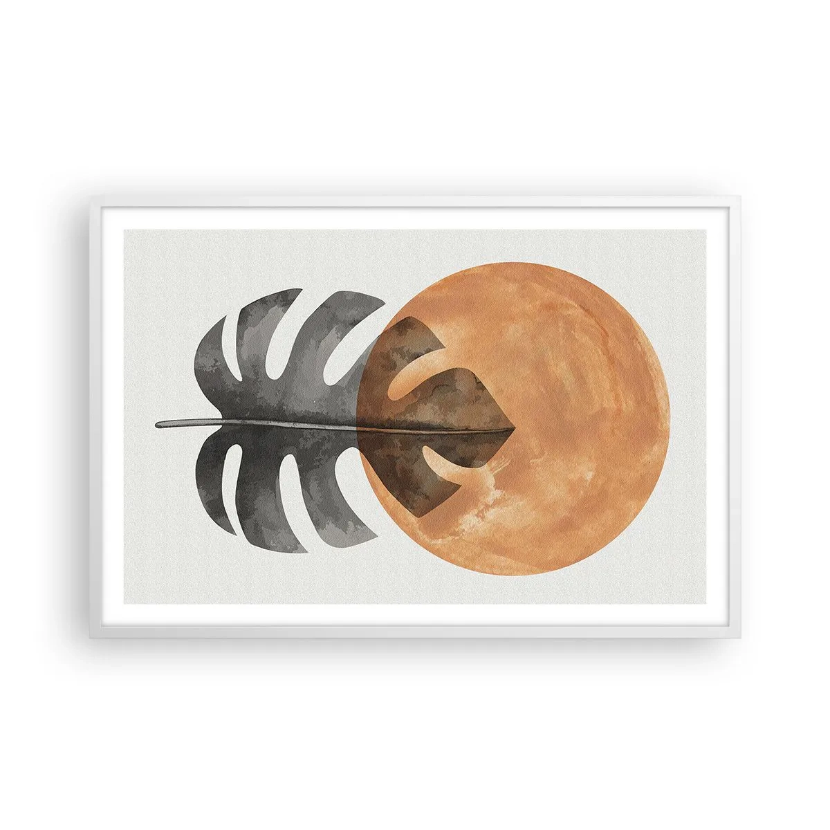 Póster en marco blanco - Siempre el sol - 91x61 cm