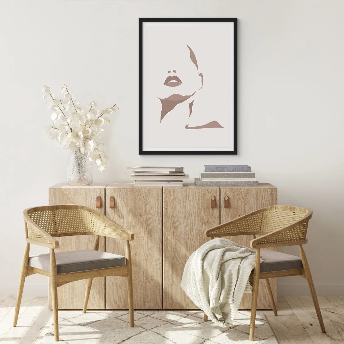 Póster en marco negro - Creación a partir de la luz y la sombra - 61x91 cm