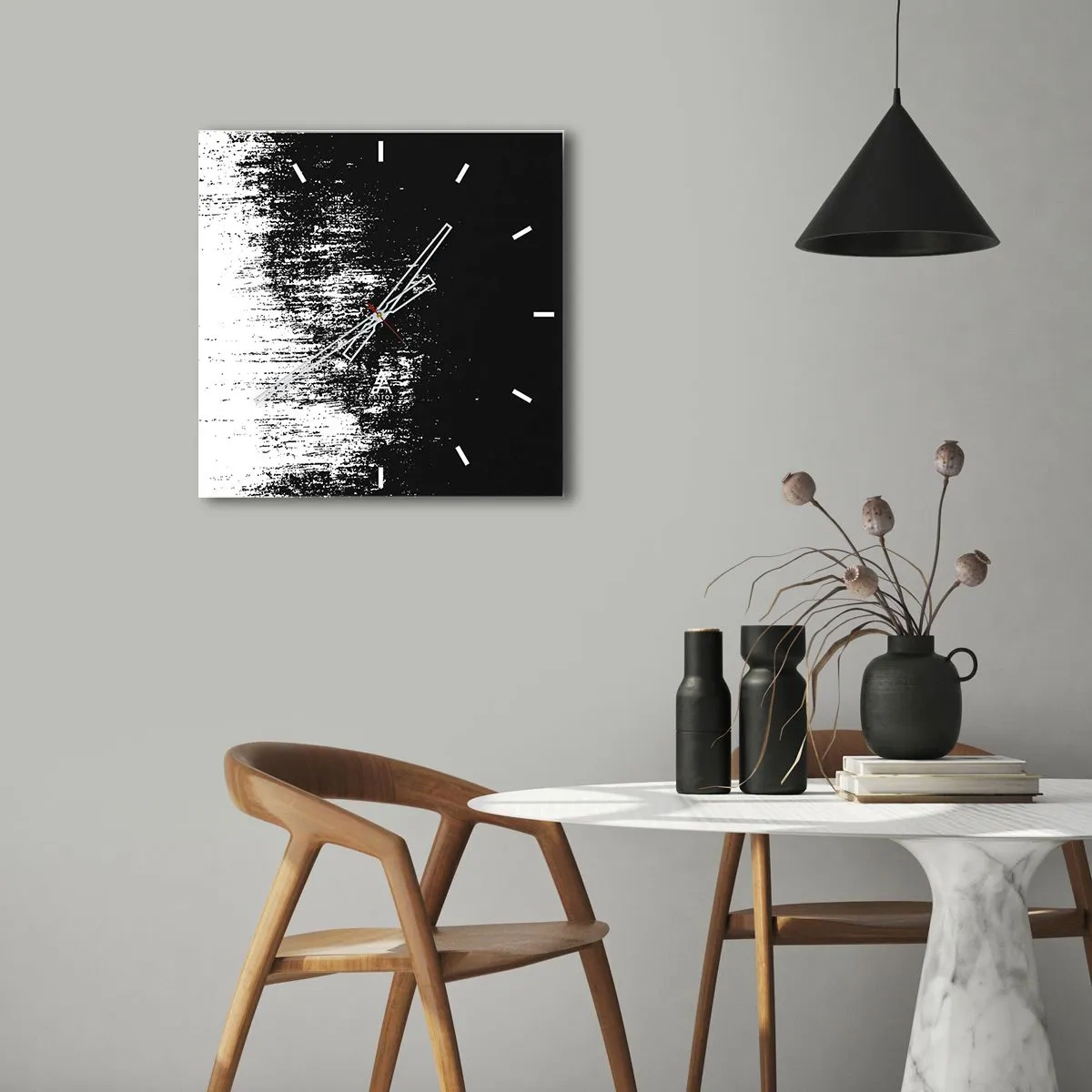 Reloj de pared - Reloj de vidrio - Y el ganador es... - 30x30 cm