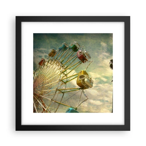 Póster en marco negro - Será, será un día estupendo.... - 30x30 cm