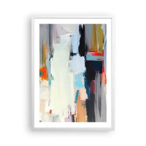 Póster en marco blanco - ¿Existe un método único? - 50x70 cm