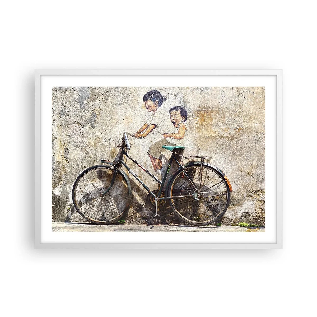 Póster en marco blanco - ¿Verdadero o falso? - 70x50 cm