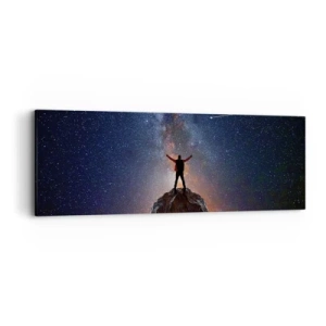 Cuadro sobre lienzo - Impresión de Imagen - ¡El poder está conmigo! - 90x30 cm