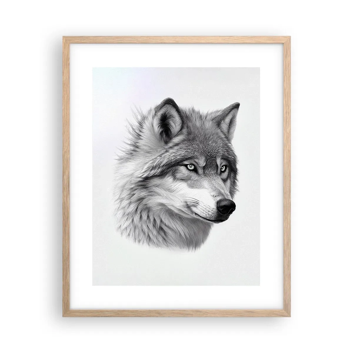 Póster en marco roble claro - Alfa - sin duda - 40x50 cm