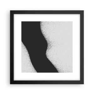 Póster en marco negro - Equilibrio suave - 30x30 cm