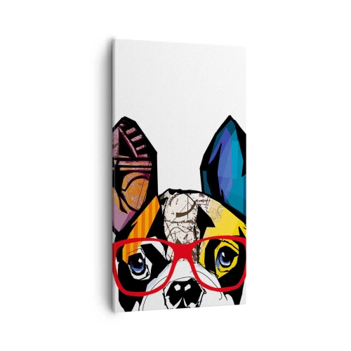 Cuadro sobre lienzo - Impresión de Imagen - El intelectual - 55x100 cm