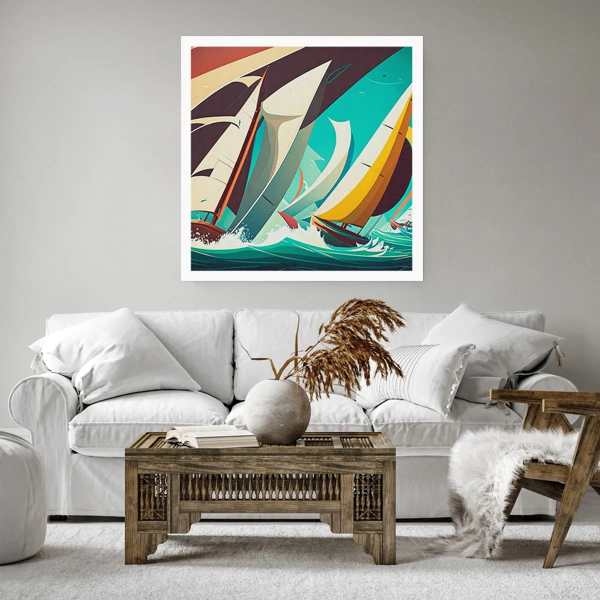 Póster - Afrontar los elementos - 40x40 cm