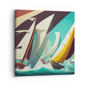 Cuadro sobre lienzo - Impresión de Imagen - Afrontar los elementos - 30x30 cm