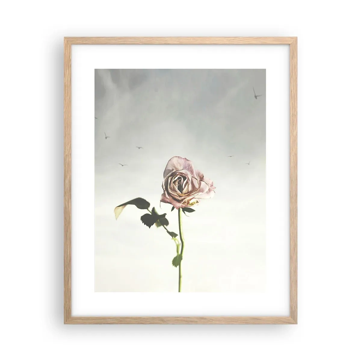 Póster en marco roble claro - Bienvenida a la primavera - 40x50 cm