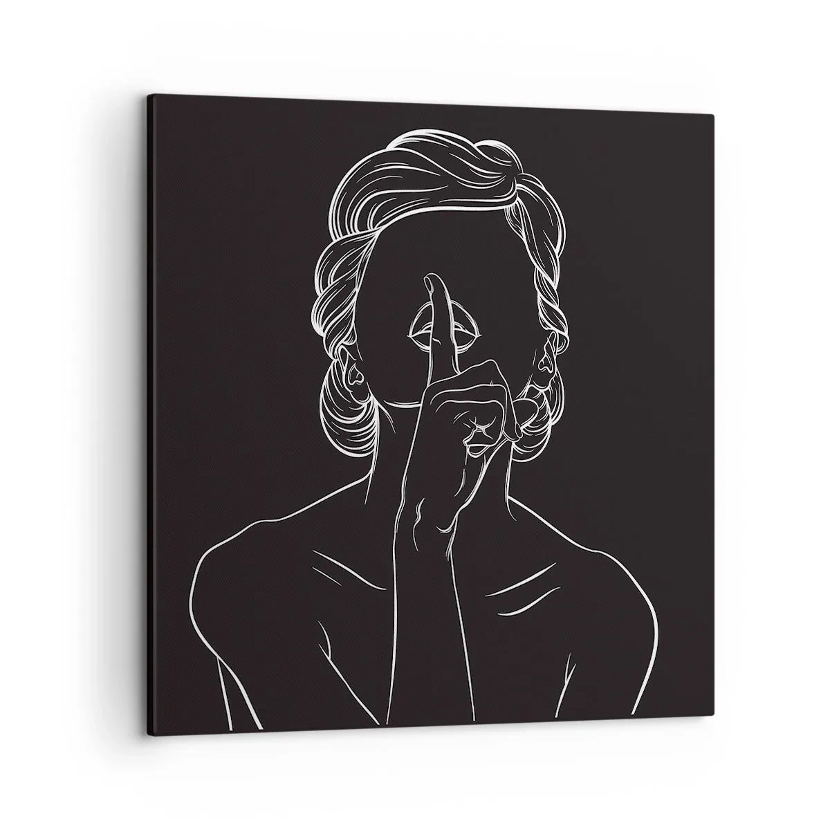 Cuadro sobre lienzo - Impresión de Imagen - La belleza florece en silencio - 50x50 cm