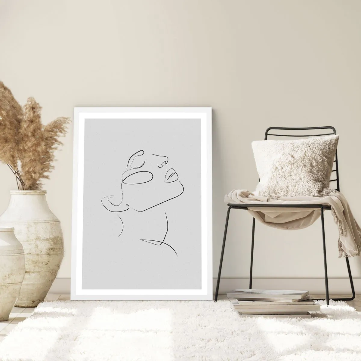Póster en marco blanco - Meandros de un sueño - 40x50 cm