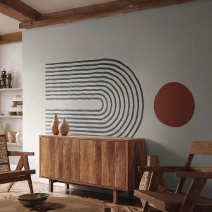 Fotomural Standard Eco - Magnetismo de formas y colores - Abstracción, Gráficos, Patrón moderno - 250x175 cm