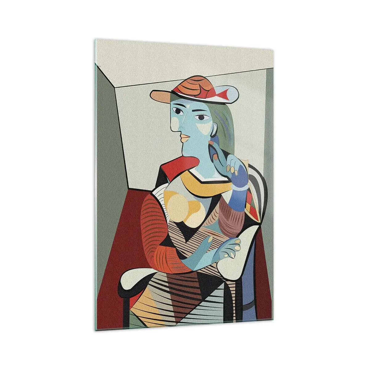 Cuadro sobre vidrio - Impresiones sobre Vidrio - A través de los ojos de Picasso - 70x100 cm