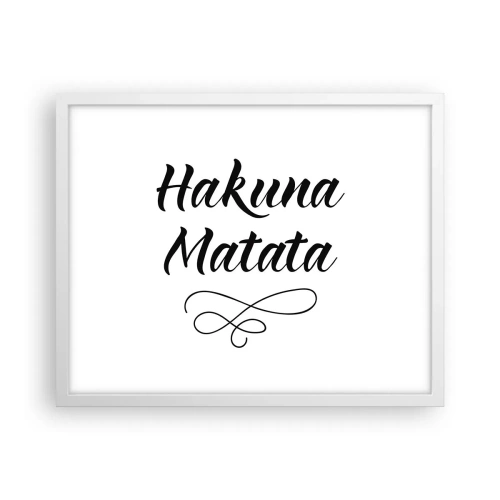 Póster en marco blanco - El mejor consejo - 50x40 cm