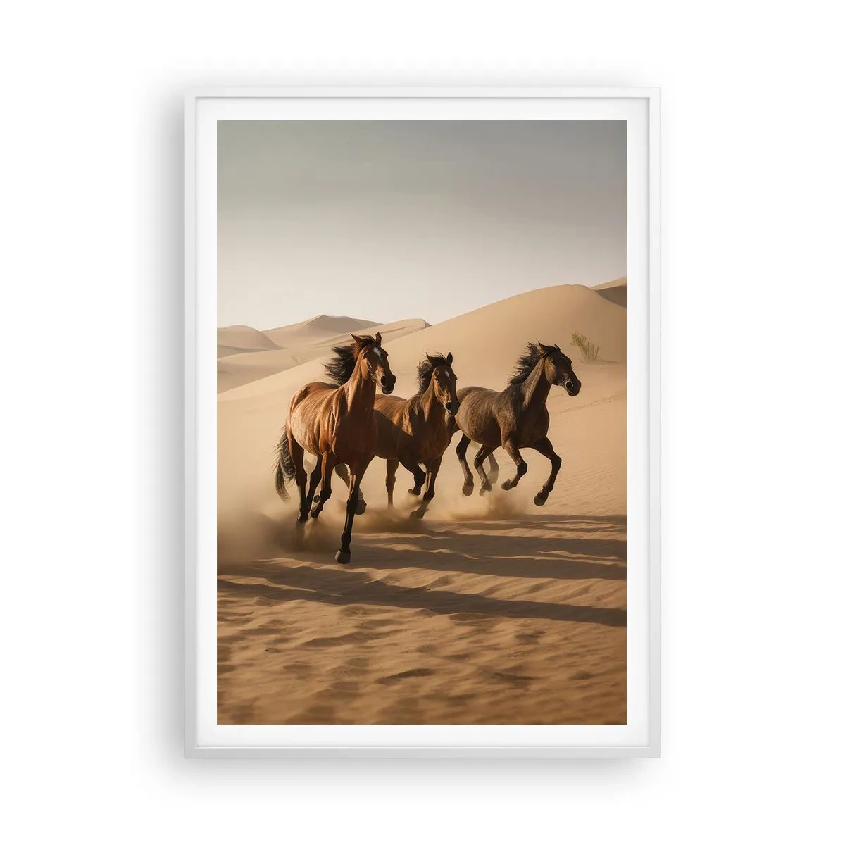 Póster en marco blanco - Libre como el viento - 70x100 cm