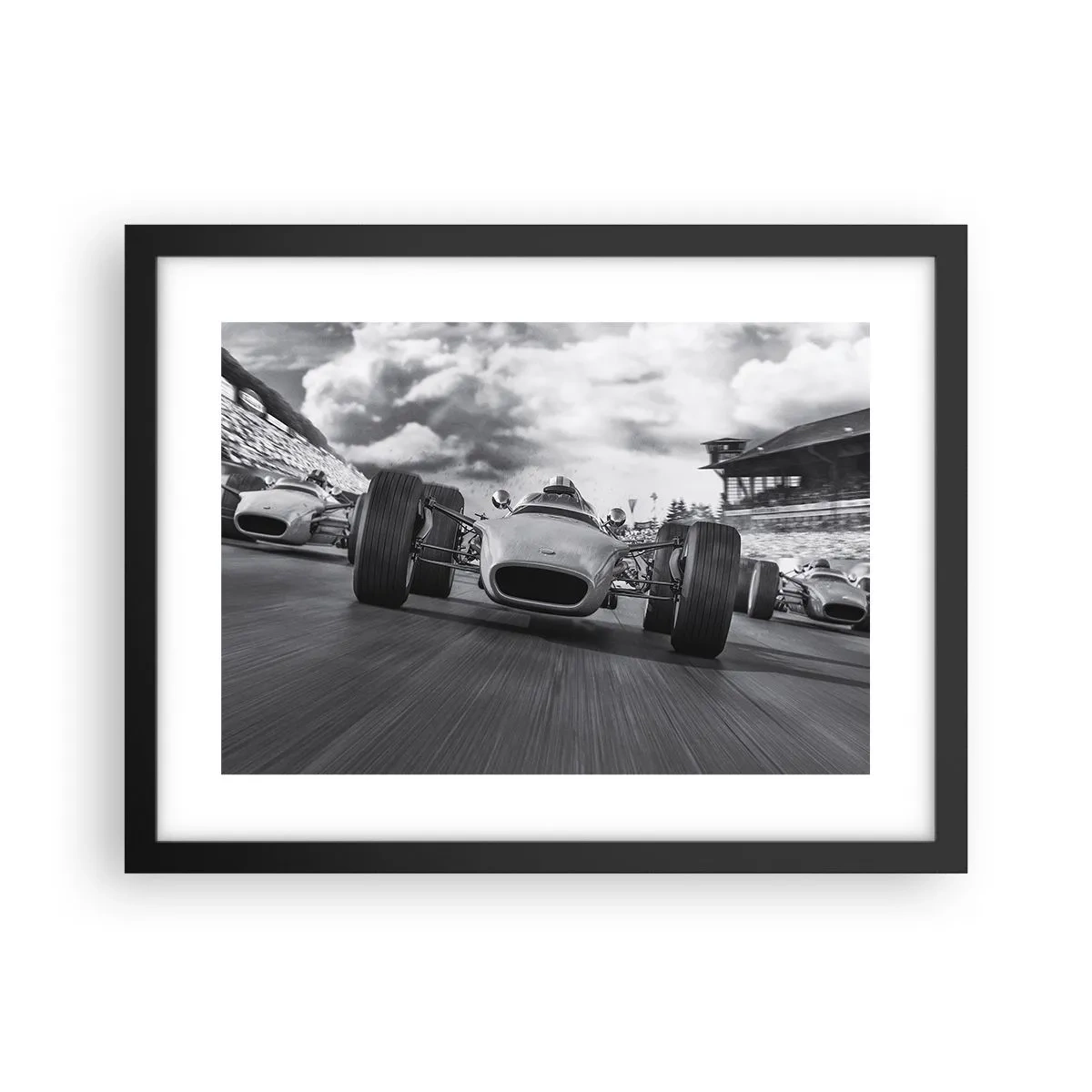 Póster en marco negro - ¡Hay poder! - 40x30 cm