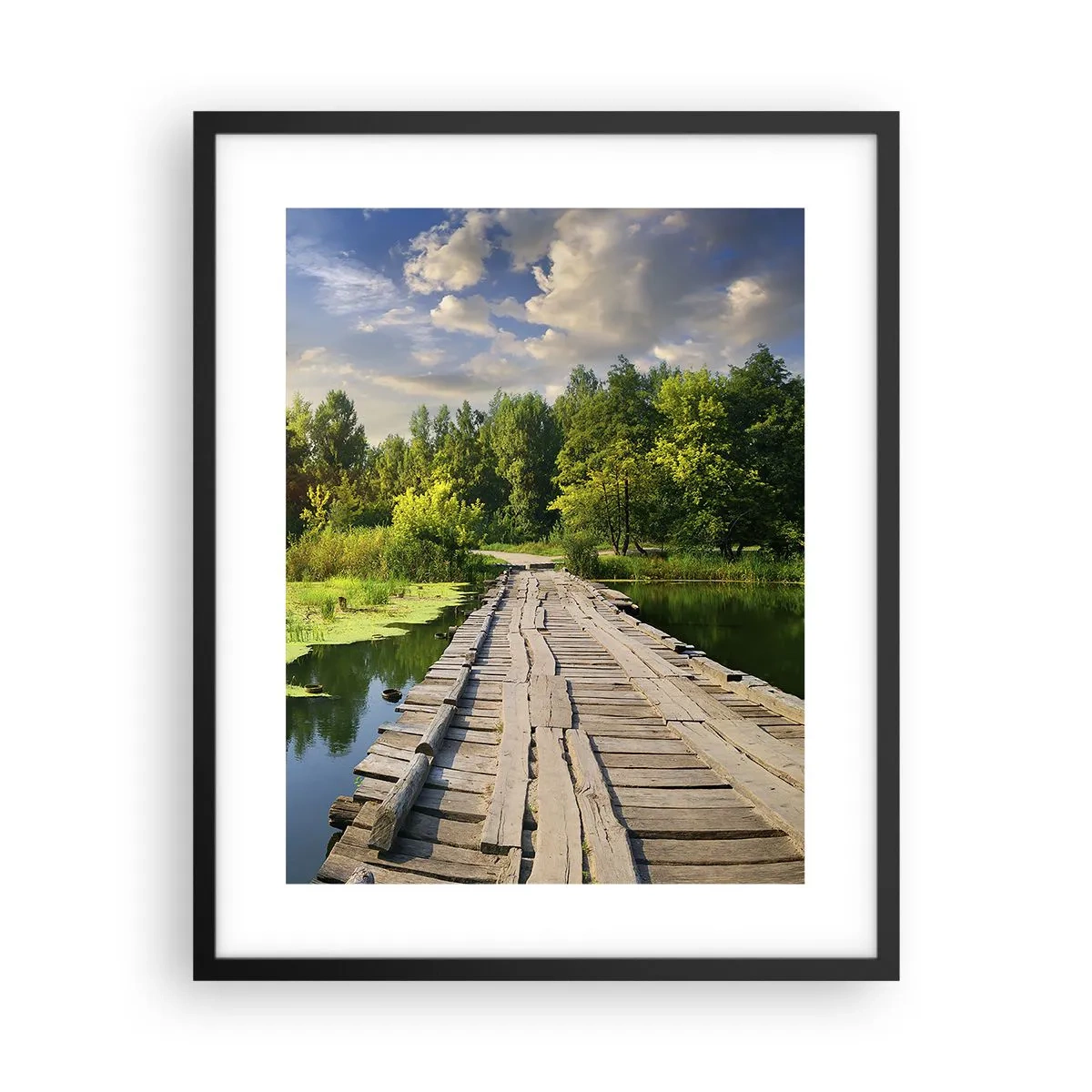 Póster en marco negro - Verano, verano en todas partes - 40x50 cm