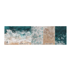 Muestra de fotomural Premium Sand - Historias del mar - Agua, Playa, Mar - 100x30 cm