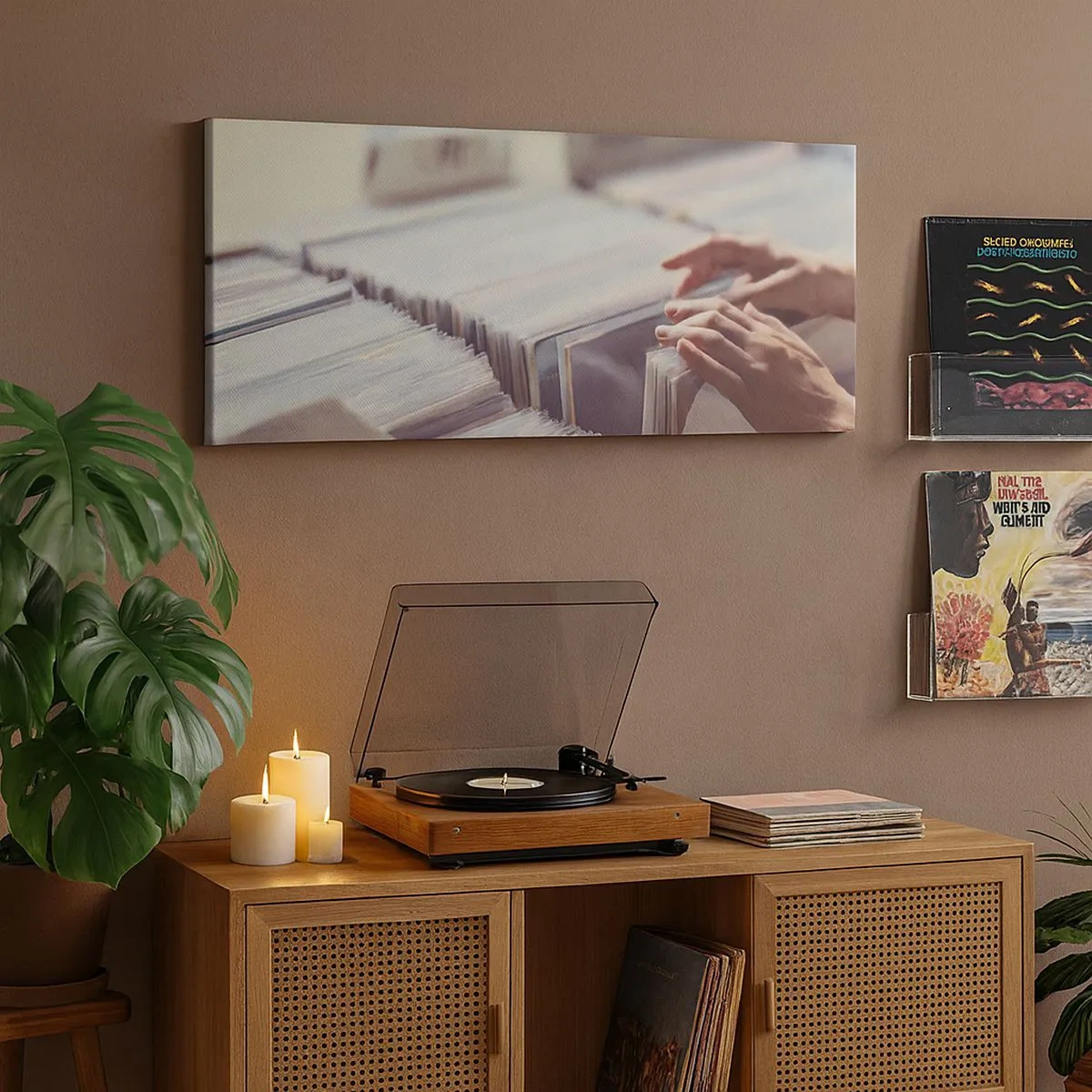 Cuadro sobre lienzo - Impresión de Imagen - En busca de emociones - 100x40 cm