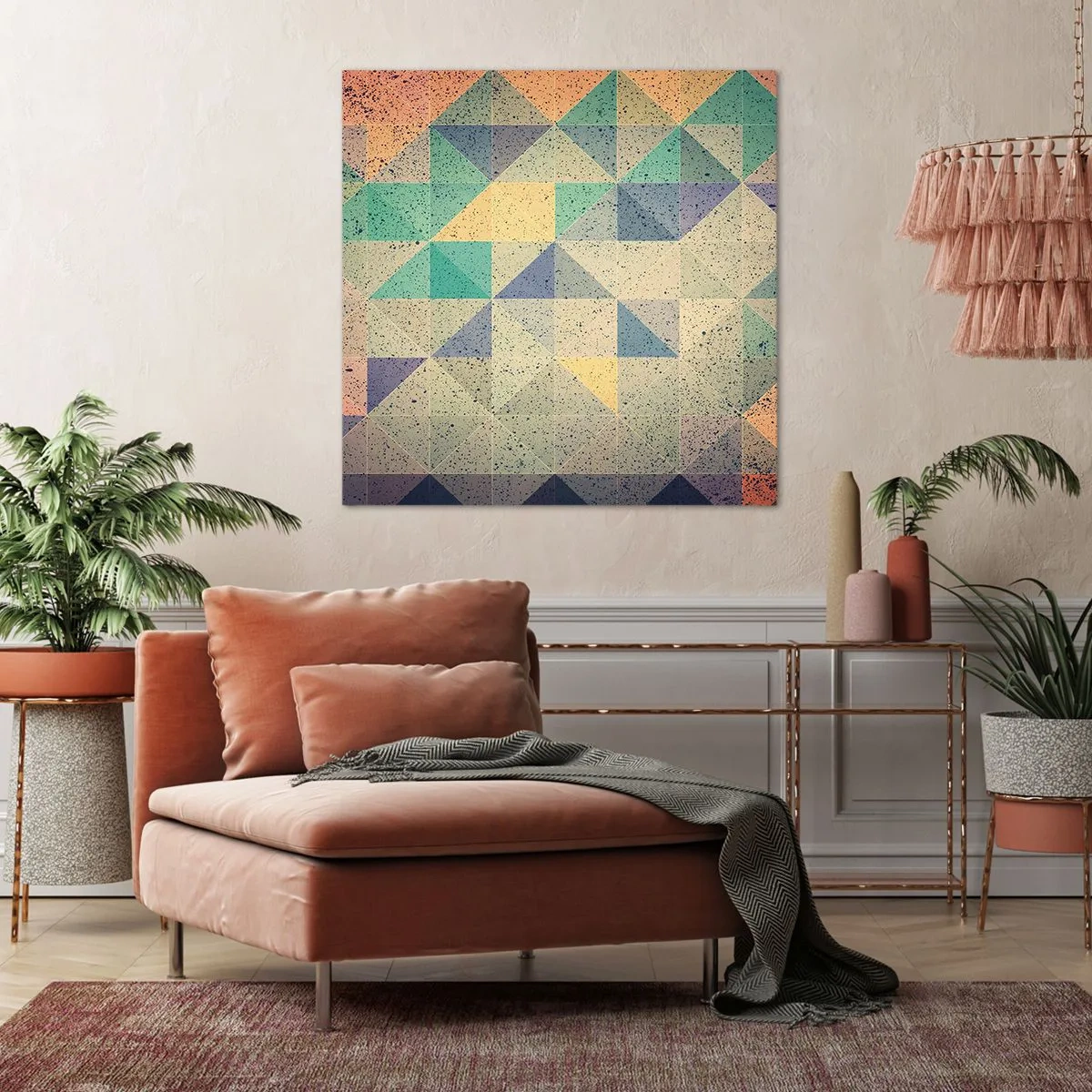 Cuadro sobre lienzo - Impresión de Imagen - República de los triángulos - 30x30 cm
