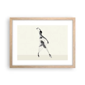 Póster en marco roble claro - Títere de sí misma - 40x30 cm