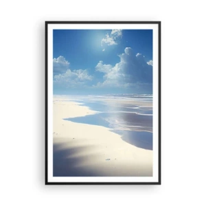 Póster en marco negro - Vacaciones en el paraíso - 70x100 cm