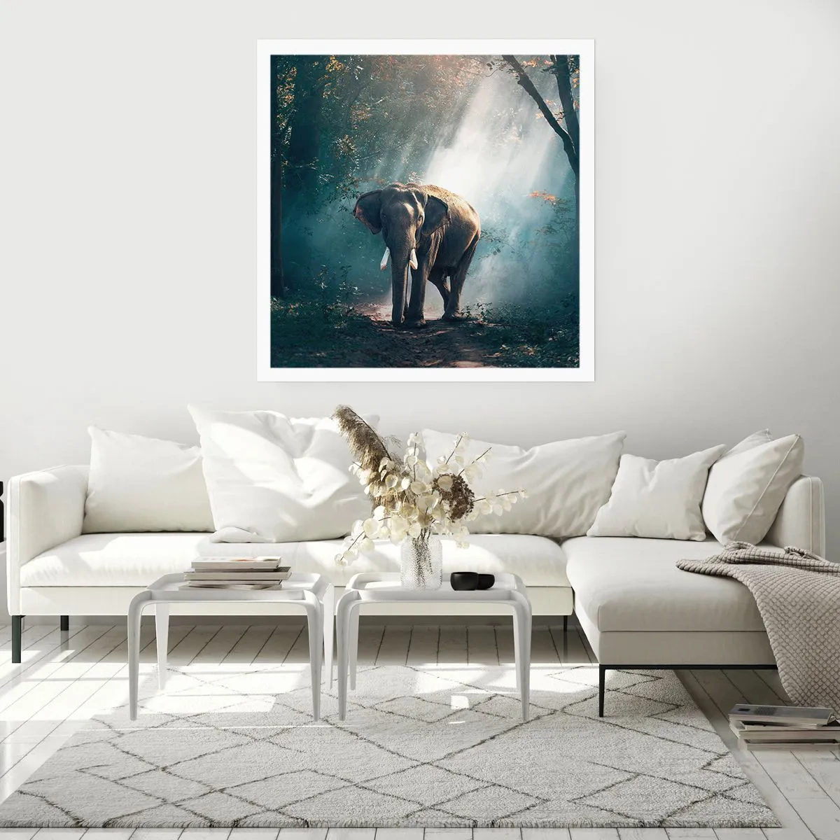 Póster - Un paseo tranquilo - 40x40 cm