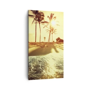 Cuadro sobre lienzo - Impresión de Imagen - Una tarde californiana - 45x80 cm