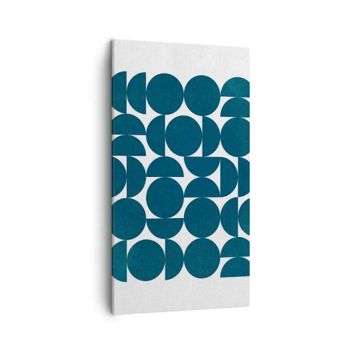 Cuadro sobre lienzo - Impresión de Imagen - Círculos y semicírculos - 45x80 cm