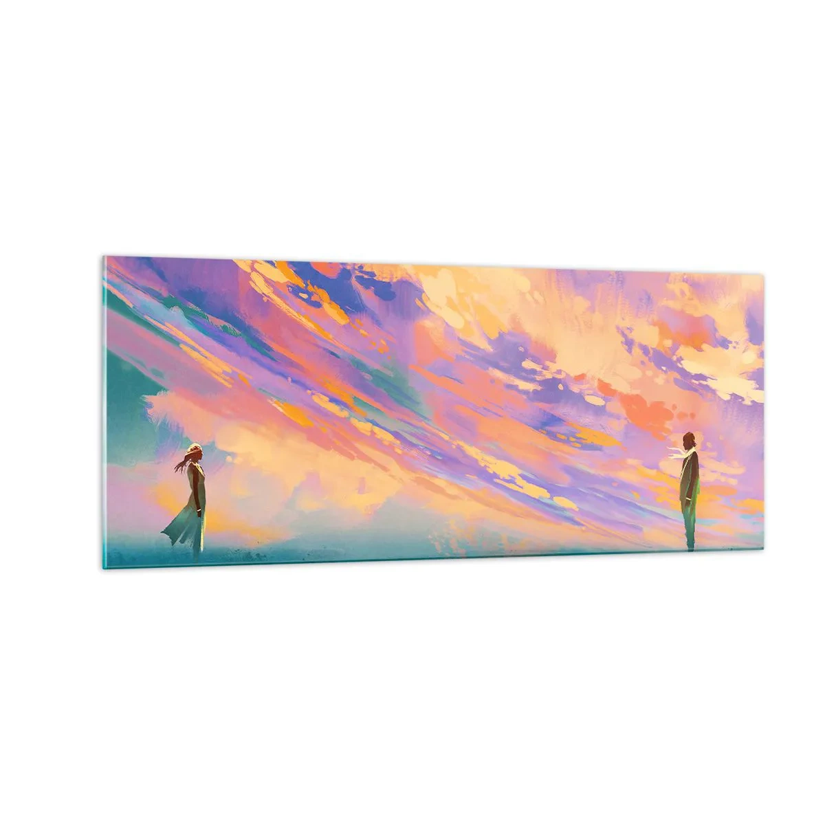 Cuadro sobre vidrio - Impresiones sobre Vidrio - Fuerza de atracción - 100x40 cm