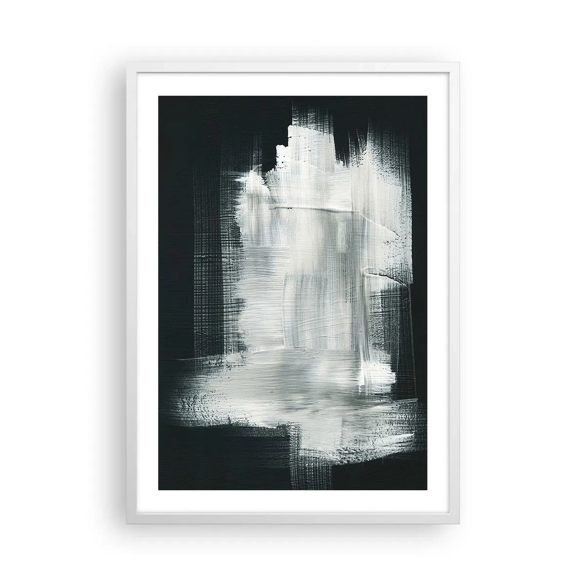 Póster en marco blanco - Tejido vertical y horizontal - 50x70 cm