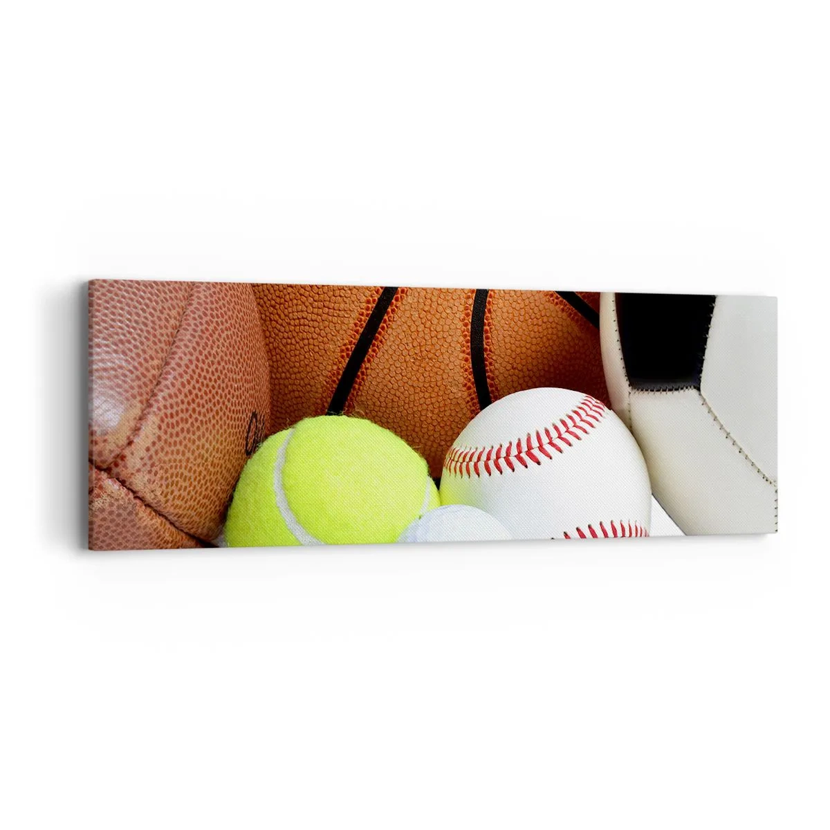 Cuadro sobre lienzo - Impresión de Imagen - Unidos por el deporte - 90x30 cm