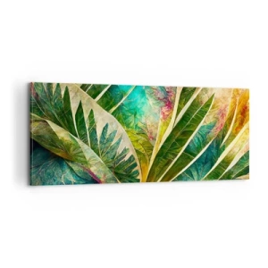 Cuadro sobre lienzo - Impresión de Imagen - Los colores del trópico - 100x40 cm