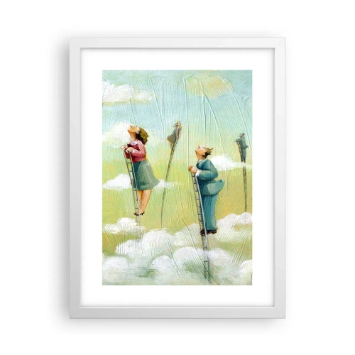 Póster en marco blanco - Sigue tu sueño - 30x40 cm