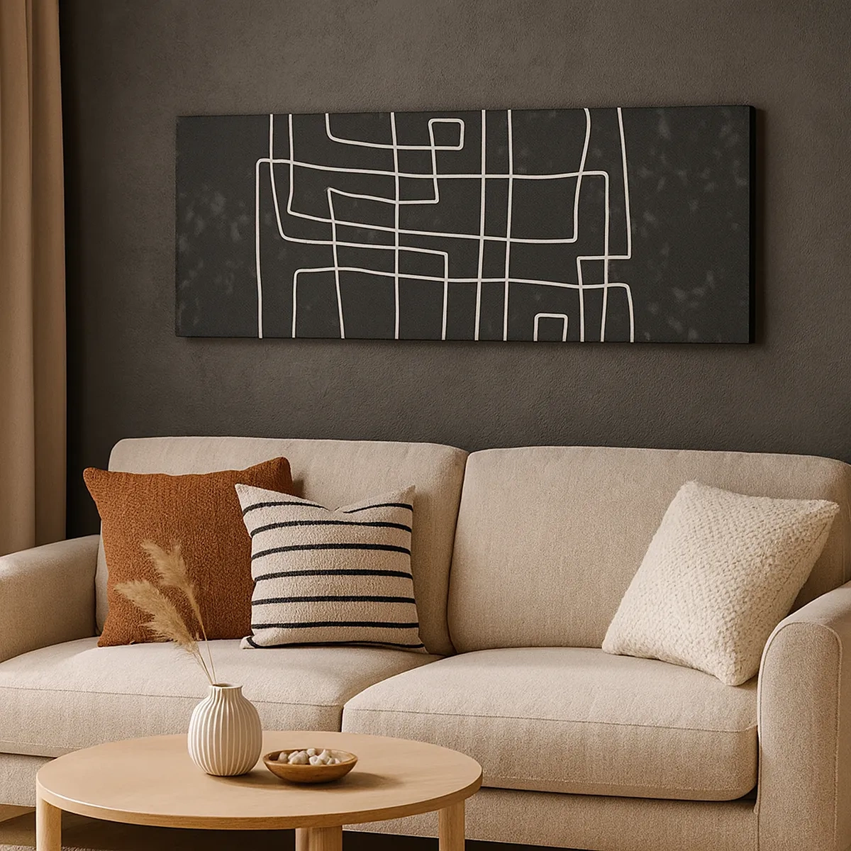 Cuadro sobre lienzo - Impresión de Imagen - No es tan sencillo - 30x30 cm