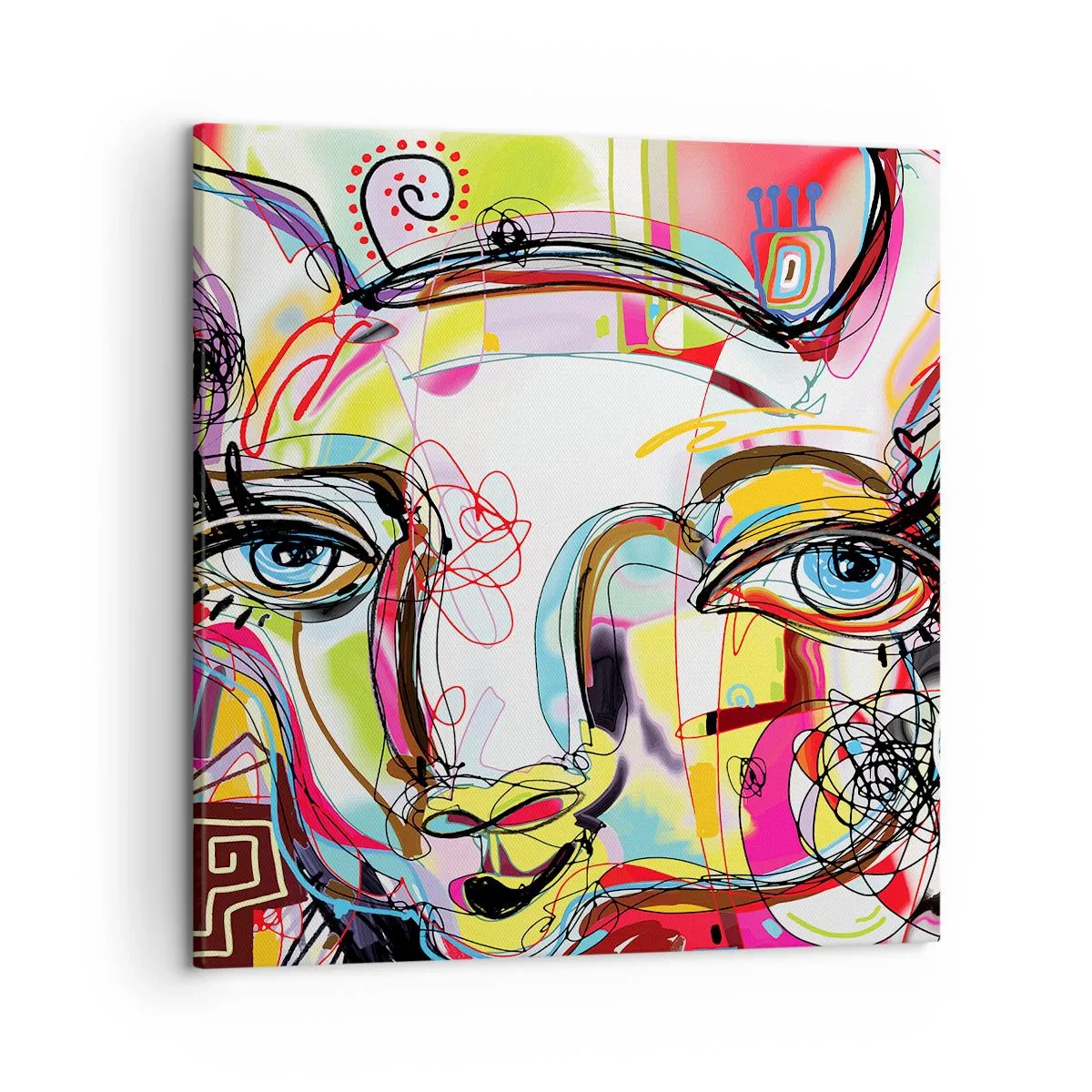 Cuadro sobre lienzo - Impresión de Imagen - La riqueza de un gato - 50x50 cm