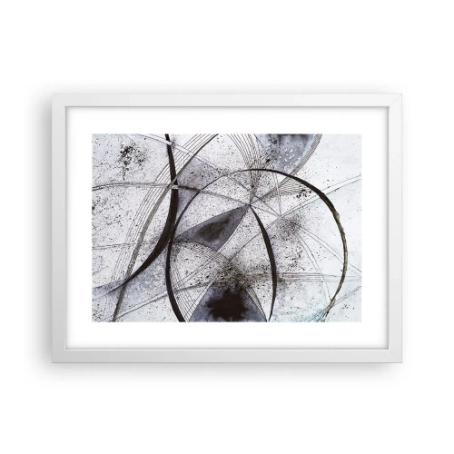 Póster en marco blanco - Fantasía futurista - 40x30 cm